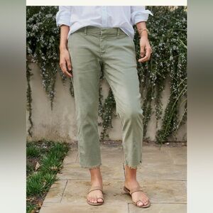 NWT Frank & Eileen cropped Italian Chino Size 8 Sage